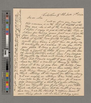 Thomas Lincoln, John D. Johnston, Coles County, Illinois, letters to Abraham Lincoln