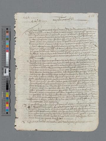 Pedro de la Gasca, Bishop, letter to "Muy Ilustre y muy magnifico Señor"