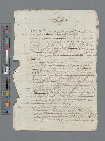 Pedro de la Gasca, Bishop, draft document to El Consejo de Indias