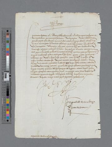 Felipe II, King of Spain, letter to Audiencia Real de Nueva España
