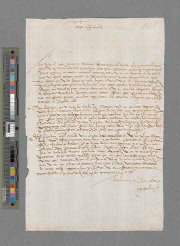 Diego de Galvez letter to Gonzalo Pizarro