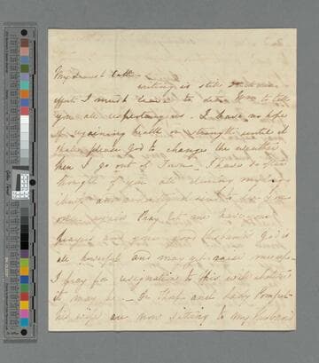Briggs, Elizabeth (Alderson). Letter to Catherine Carr