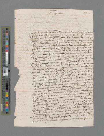 Pedro Alonso de Hinojosa letter to Pedro de Puelles
