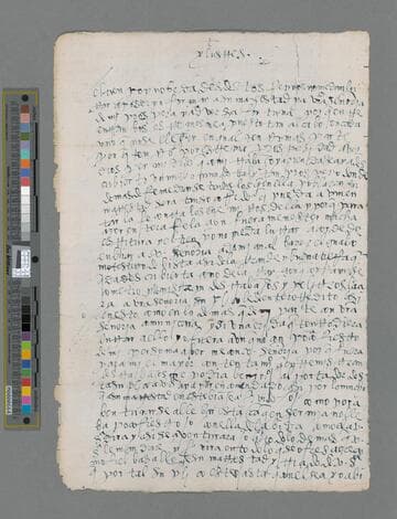 Felipe Gutierrez copy of letter to Blasco Núñez Vela