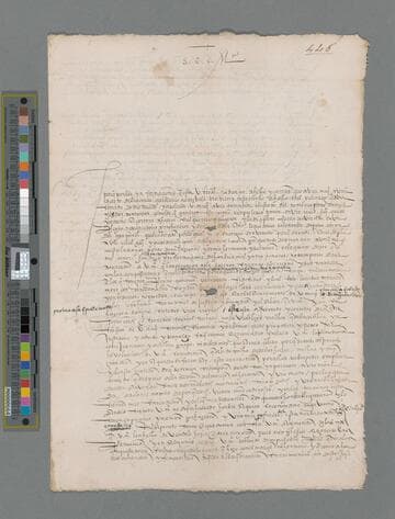Gonzalo Pizarro draft letter to Carlos V, Emperor of Germany and King of Spain