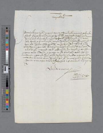 Gonzalo Pizarro letter to [-----] de Marcía