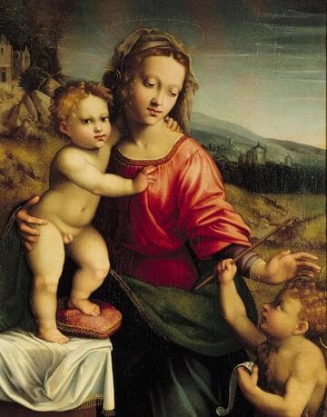 Madonna and Child with Saint John