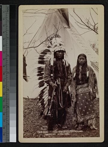 Tar-bo-mah's son with his Squaw