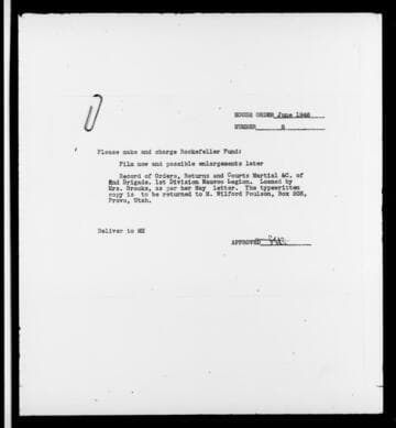 Record of orders, returns, and court martials of 2nd Brigade, 1st Division, Nauvoo Legion [microform]: 1857-1858