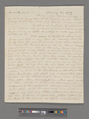 Clarkson, Thomas.  Letter to Roberts Vaux