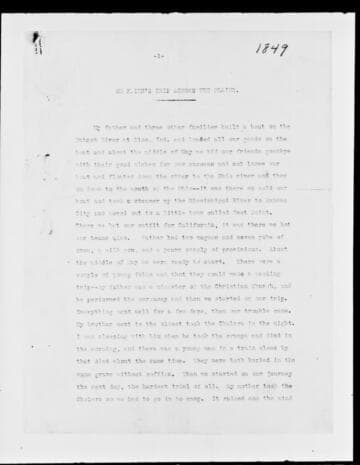 William Flinn's trip across the plains [microform]: 1849