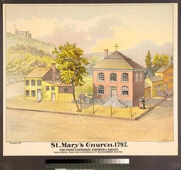 St. Mary's Church. 1797. : The first Catholic Church in Albany