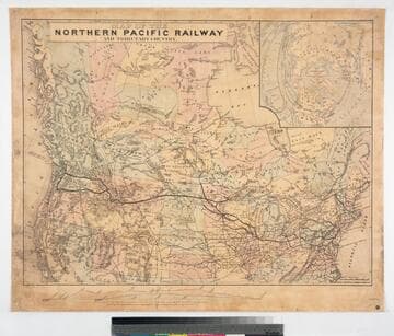 Map of the Northern Pacific Railway and tributary country