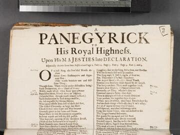 A panegyrick to His Royal Highness. Upon His Majesties late declaration. Especially drawn from Unio dissidentium page 2. part 14. page 3. part 3. page 4. part 3. and 4