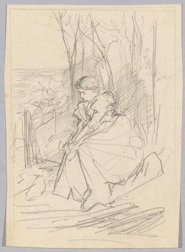 Woman Seated in a Wood