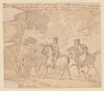 Following on Horseback a Slow Cart