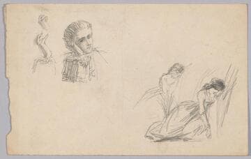 Figure, Head, and Hand Studies of Women