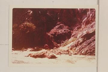 Mouth of Hance Creek at head of Sockdologer Rapid