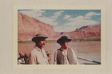 Guy Forcier and Bill Belknap as members of the Powell crew.  Lees Ferry