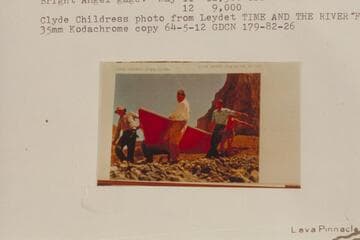 Portage of Reilly-Litton dory at Vulcan Rapid