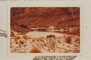 Upriver at mouth of Fall Canyon