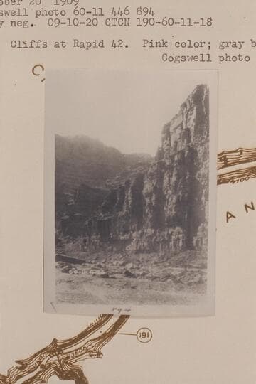 Into mouth of Bowdie Canyon; Mile 190.6