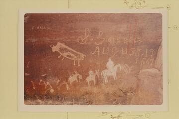 Inscription of S. Groesb or Groesberg.  Nine Mile Canyon