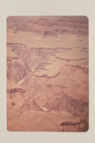 Down Grand Canyon from over Plateau Point showing Horn Creek Rapid in the middle distance at left