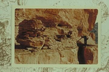 Ruin in the Meriwitica Cave on the Hualpai Indian Reservation