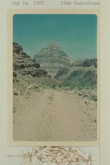 Diamond Peak from the south in Peach Springs Wash
