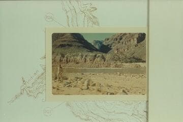 Up 209 Mile Canyon from left bank at Granite Park