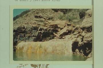 Pumpkin Spring.  Mile 212.8 left bank.  Prevost estimated the rim of the spring to be about 3 ft. above the river