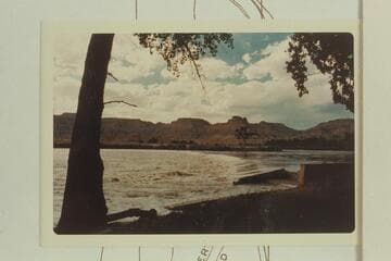 Hastings Ranch diversion dam at Mile 8 1/2 above Green River, Utah