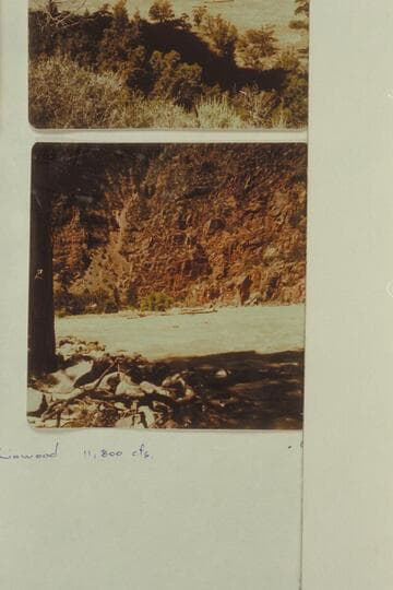 Down river showing the lower end of Disaster Falls and No Name Island where the Powell boat cracked up on June 8, 1869