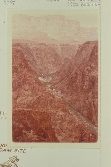 Downriver from 234 Mile Rapid; the Cornucopia at right bank