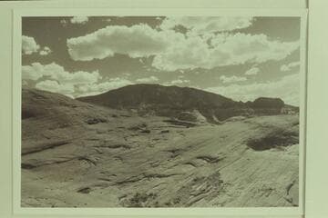 Navajo Mountain and Butte 6069 from near the Little Gray Mesa north of Anasazi Creek