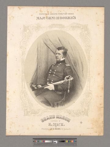 General Hooker's grand march / composed by E. Mack