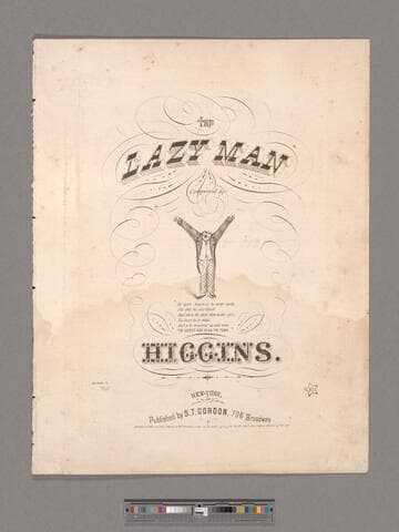 The lazy man / composed by Higgins