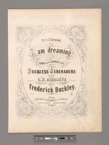 I am dreaming : song with chorus ad lib. / words by G. W. Birdseye ; music by Frederick Buckley