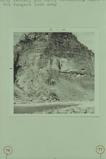 Bell chopper lifting Stavely's sadiron over Hance Rapid