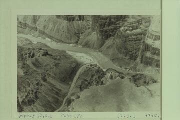 Hance Rapid.  Approximate gauge: 8,600 cfs