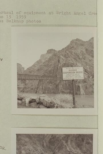 Overhaul of equipment at Bright Angel Creek