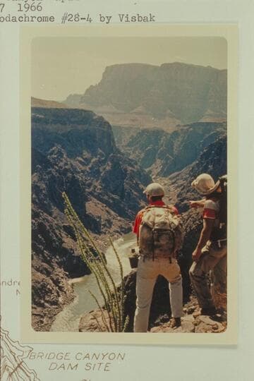 Up river from rim of Inner Gorge above Gneiss Canyon showing Bridge Canyon Rapid