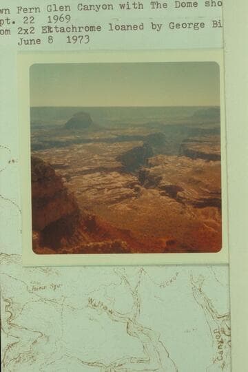 Down Fern Canyon with The Dome showing upper left