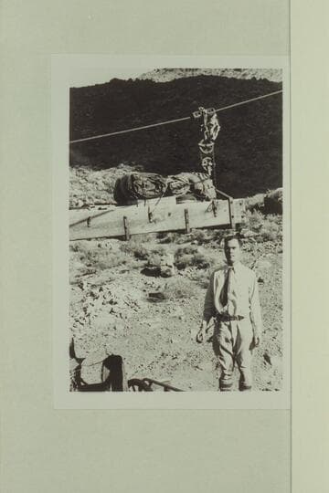 Johnny Maxson and the cable skip at Hermit Camp