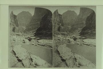 [print from a stereo]  'Views on Kanab Creek," The Abandoned Boats