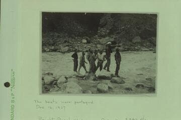 Pathe-Bray party sizing up Hance Rapid