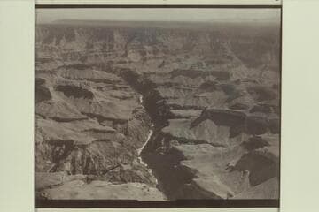 Upriver view from above Bright Angel Creek