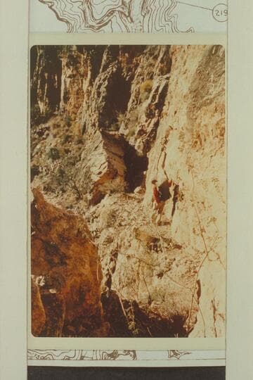Section of ledge trail in Trail Canyon