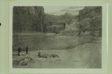 Stanton party camped just below Paradise Canyon.  Mile 31.6 in Marble Canyon